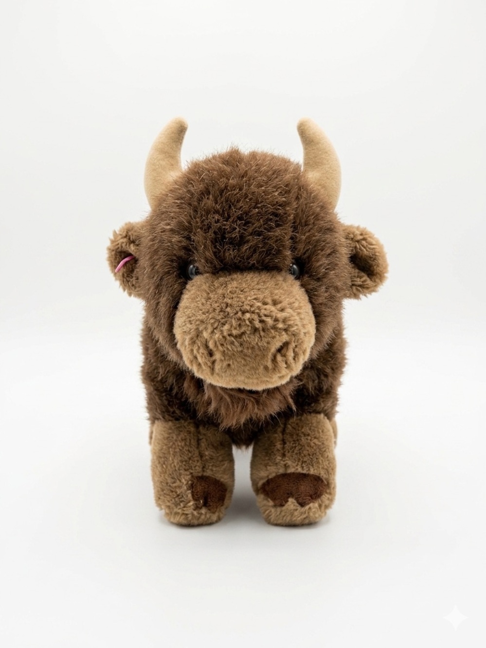 Vintage DAKIN 1984 Buffalo Bison Plush Brown Stuffed Animal Toy 11.5”